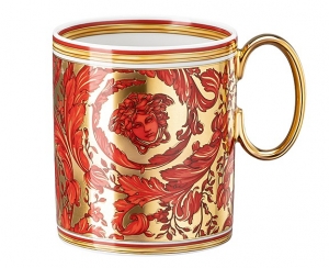 Versace Medusa Garland Red Mug - 11 oz / Set 2