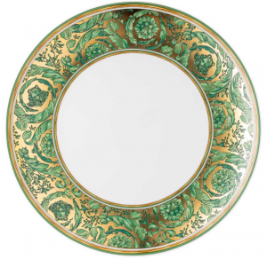 Versace Medusa Garland Green Dinner Plate - 11"
