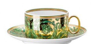 Versace Medusa Garland Green Tea Cup & Saucer
