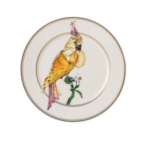 Rosenthal x Swarovski Idyllia Bread Plate / Cockatoo - 7"