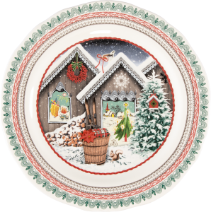 Gien 2026  Annual Chalet Christmas Plate