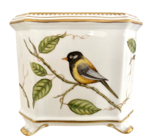 Anna Weatherley Yellow Bird Square Cachepot