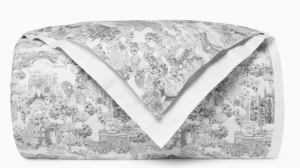 SFERRA Viaterra White/Black Full Queen Duvet Cover 88X92