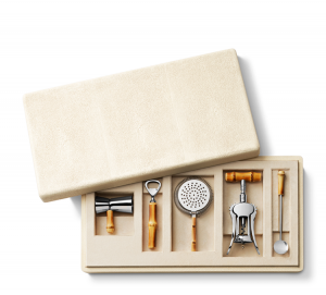 Aerin Shagreen Bamboo Bar Set