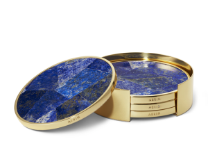 AERIN Lucas Mosaic Coaster Set / 4 - Lapis