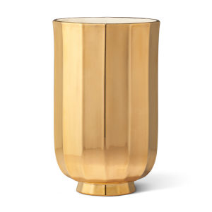 AERIN Delmara Large Vase / Gold - 8.3"