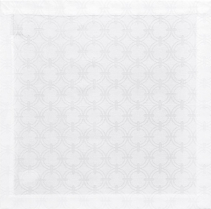 Le Jacquard Francais Anneaux White Napkin - 20" x 20" / Set 4