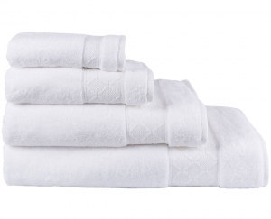 Le Jacquard Francais Caresse White Guest Towel
