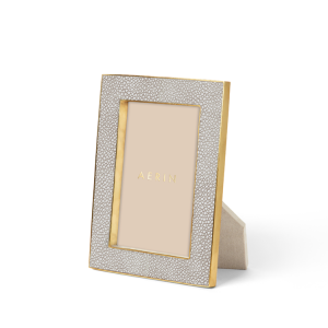 AERIN Classic Shagreen Frame / Dove - 4 x 6