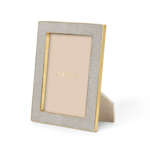 AERIN Classic Shagreen Frame / Dove - 5 x 7