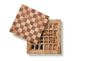 AERIN Shagreen Chess Set - Chocolate