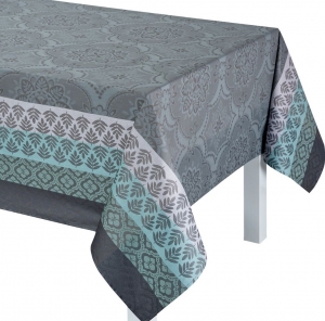 Le Jacquard Francais Bastide Grey Coated tablecloth 59" x 59"