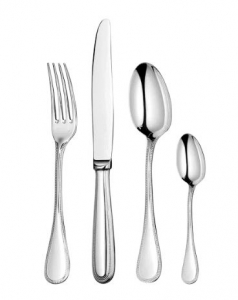 Christofle Perles 2 Stainless 24 Piece Set