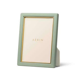 AERIN Piero Leather Frame / Eucalyptus - 5X7