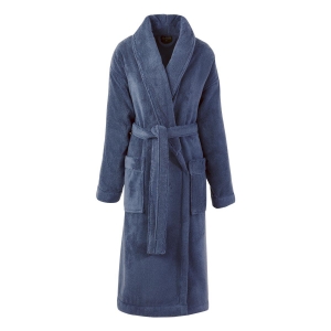 Le Jacquard Francais Caresse Orient Blue Bath Robe - Medium