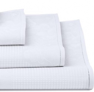 Le Jacquard Francais Volupte White Hand Towel