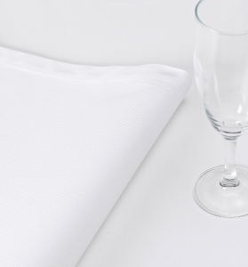 Le Jacquard Francais Offre White Natte Tablecloth - 69 x 126