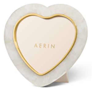 AERIN Cassiel Mosaic Heart Frame - White Quartz