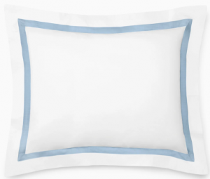 SFERRA Estate White/Sea Boudoir Sham