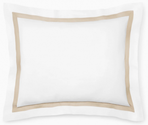 SFERRA Estate White/Sand Boudoir Sham