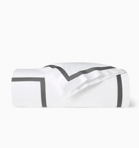 SFERRA Estate White/Charcoal King Duvet Cover