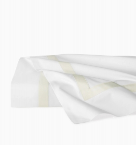 SFERRA Estate White/Ivory King Flat Sheet