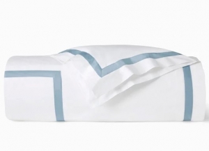 SFERRA Estate White/Sea Twin Duvet Cover