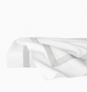 SFERRA Estate White/Lunar Twin Flat Sheet