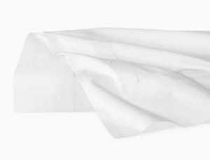 SFERRA Estate White/White Twin Flat Sheet