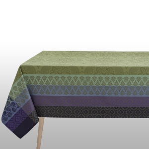 Le Jacquard Francais Bastide Olive Coated Tablecloth 69 x 98