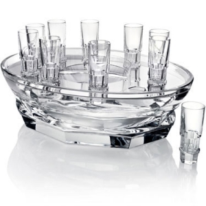 Baccarat Caviar Set (10 Vodka Glasses)