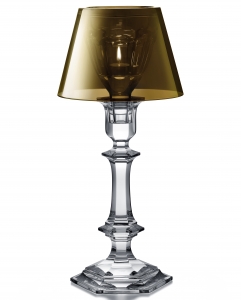 Baccarat Harcourt Our Fire Gold Shade Candlestick