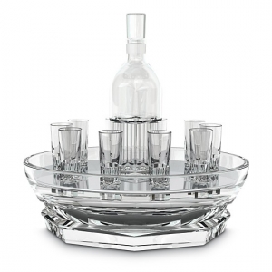 Baccarat Vodka Set (Decanter + 10 Vodka Glasses)