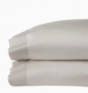 Sferra Carlotta Grey King Pillow Case 22X42 - Pair