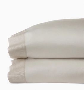 Sferra Carlotta Taupe King Pillow Case 22X42 - Pair