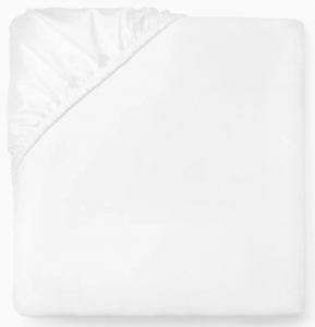 SFERRA Ariel White Twin Fitted Sheet 39X75X17