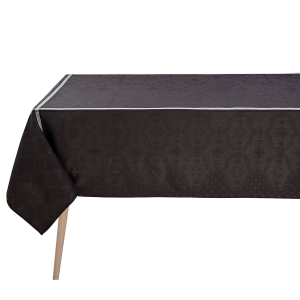 Le Jacquard Francais Armoiries Black Tablecloth - 69 x 126