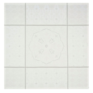 Le Jacquard Francais Armoiries Off White Square Tablecloth - 47" Square