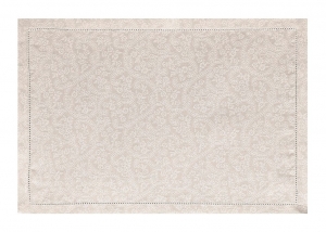 Le Jacquard Francais Portofino Fiori Beige Placemat - 20" x 14" / Set 4