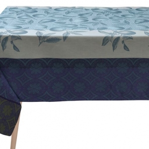 Le Jacquard Francais Arriere-Pays Blue Tablecloth - 69" Square