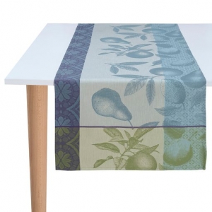 Le Jacquard Francais Arriere-Pays Blue Table Runner - 20 x 59