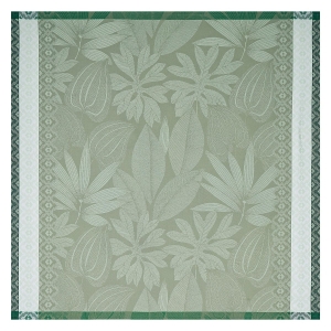 Le Jacquard Francais Nature Sauvage Green Tablecloth - 47" Square