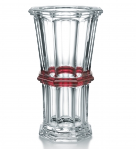 Baccarat Harcourt Straight Tall Vase - Red
