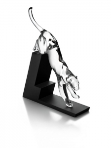 Baccarat Leaping Panther Sculpture