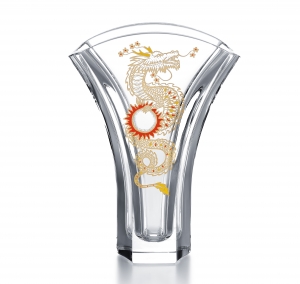 Baccarat Gingko Solar Dragon Vase
