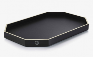 Baccarat Octogone Tray Black / Large
