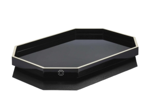 Baccarat Octogone Tray Black / Medium