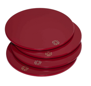 Baccarat Octogone Coasters Red / Set 4