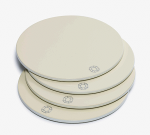 Baccarat Octogone Coasters Light Beige / Set 4