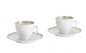 Baccarat Harcourt Tallyrand Coffee Cup + Saucer / Set 2